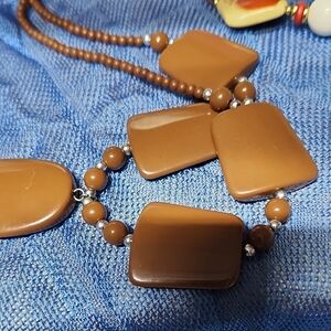 Elegant Brown Beaded Necklace